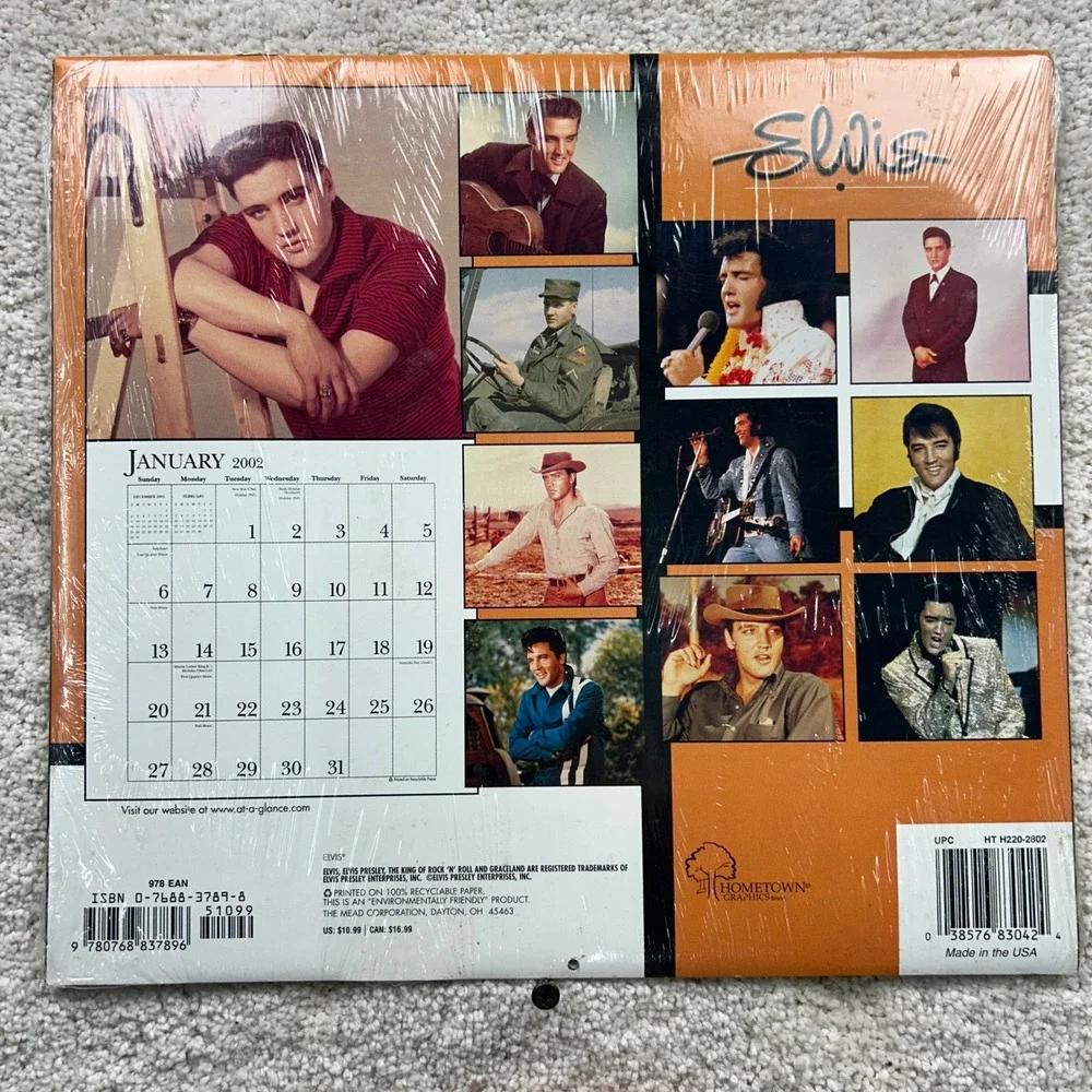 Elvis Presley 2002 Calendar 25th Anniversary Commemorative Edition Sealed NOS